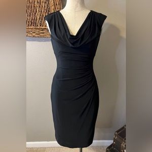 Lauren Ralph Lauren Essentials Dress Black Size 8 Stretch Sheath